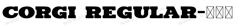 Corgi Regular字体转换